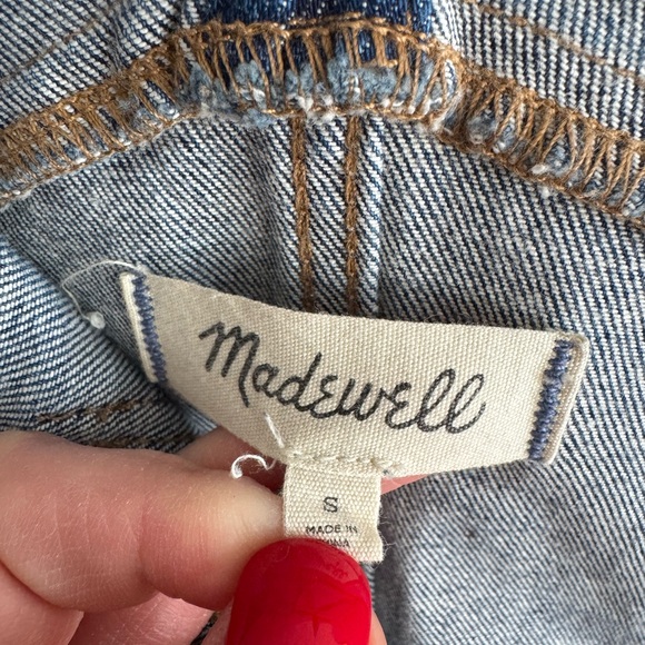 Madewell Light Blue Distressed Denim Overalls - Picture 5 of 9